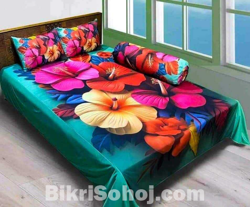 Primium 3D Bedsheet Four Piece Set